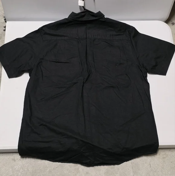 Sean John Black Casual Button Down Shirt-(Linen) - Picture 2 of 3